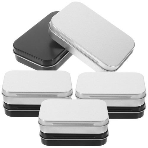 8pcs small metal tin box - metal, with