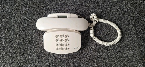 Corded telephone display - telephone,
