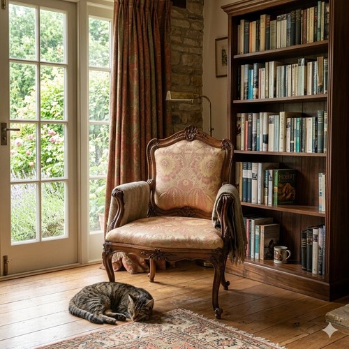 Antique armchair baroque - armchair,
