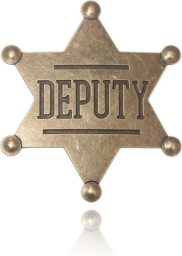 Vintage sheriff badge metal - vintage,