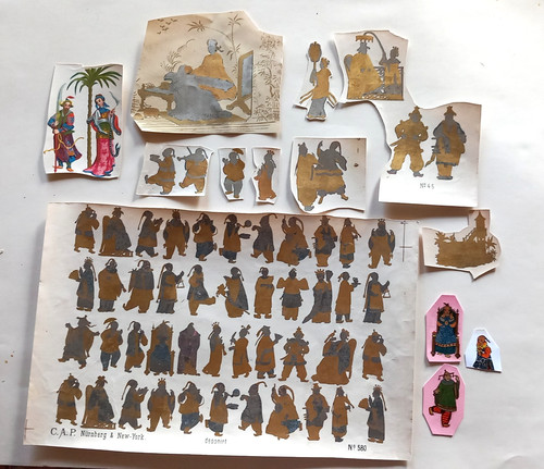 Rare chromolithograph decals - chromolithograph,