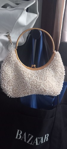 Vtg handbag purse handbeaded - vtg., handbag/purse.