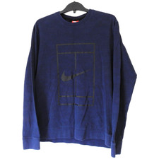 Vintage Nike Challenge Court Sweatshirt Blue Large Tennis Y2K