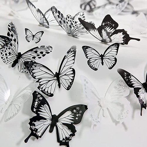 Butterfly wall art decal - 3d,