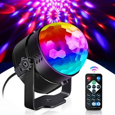 Party Magic Disco Ball Light LED Club RGB Rotating Club DJ Stage Lights &Remote
