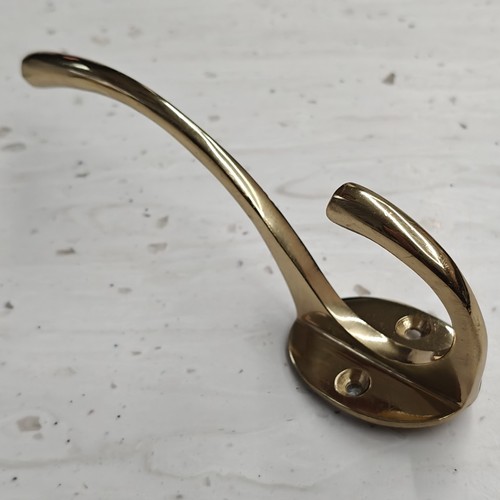 Brass coat hook 3 - coat,