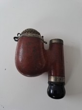 Antique Vintage Bruyere Garantie Lidded Hunting  Pipe