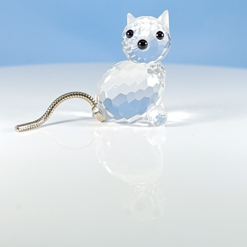 Boxed swarovski cat - cat, mini