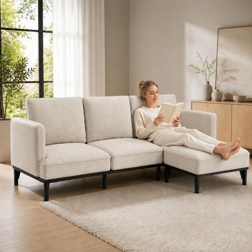 Shaped sofa seater - l, 3-seater
