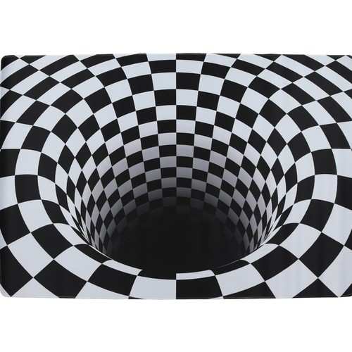 Optical illusion rug - illusion,