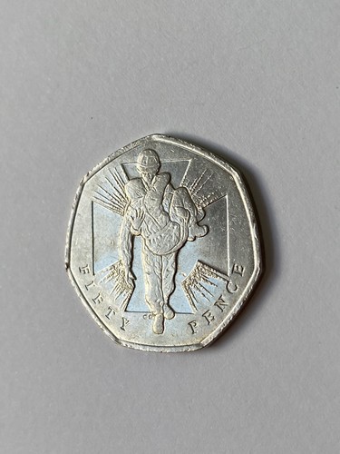 Victoria cross 50p coin 2006 - cross,