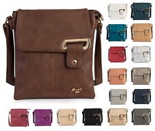 Womens Messenger Cross Body Multiple Pockets Shoulder Handbag Purse Bag - Faith