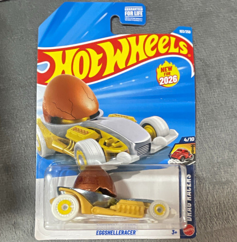 Hot wheels eggshelleracer drag - hot,