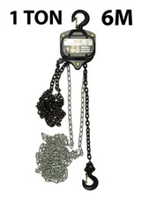 Manual Chain Block Heavy Duty 1 Ton 1000kg 6m Lifting Hoist Girder Tackle
