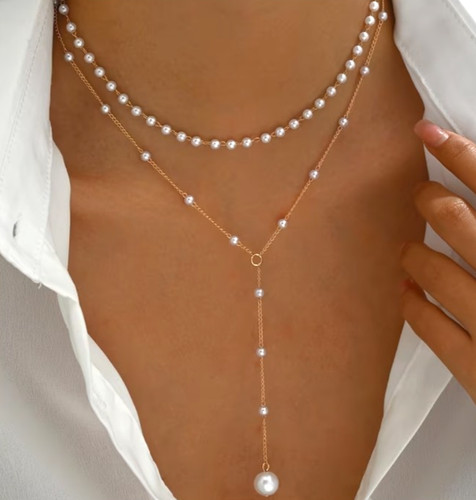 Gold layered pearl - layered,
