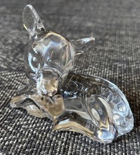 Vintage 24% Lead Crystal Princess House Pets Series Fawn Deer Ornament