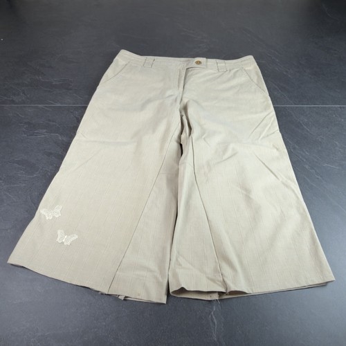 Vintage y2k beige capri pants - capri,