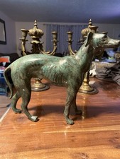 Vintage Bronze dog whippet