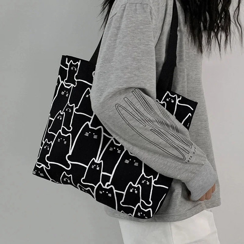 Canvas tote bag - tote, cute