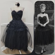 VTG 1950s Mid-Century Black