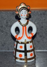 Lomonosov Ayaebo Lady In traditional Orange gold dress 13 cms high