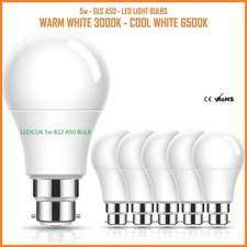 5W GLS LED Bulb B22 Bayonet LED 40w Light Bulbs Warm/Cool White Lamps ♻️180° ECO