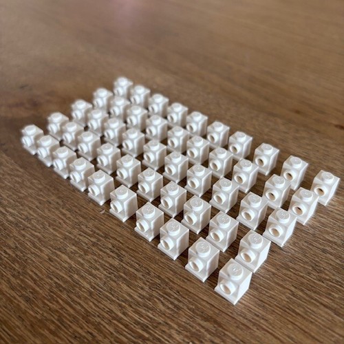 Lego 1x1 angular brick part - 1x1, (part