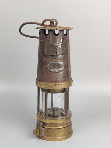 Antique miner lamp naylor - antique,