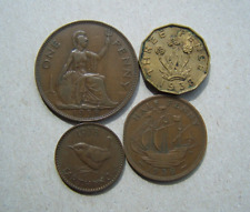 Set of 4 Coins from 1938 George VI (87 years old !)