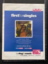 BLUR - COFFEE AND TV - HMV - 1999 ADVERT POSTER L189