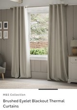 Marks And Spencer Brushed Thermal Blackout, Pencil Pleat Curtains