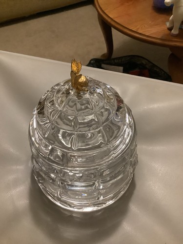 Vintage lead crystal honey - crystal,