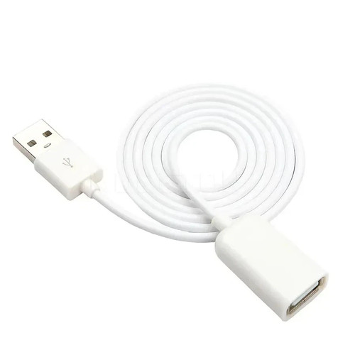 White usb extension cable - usb,