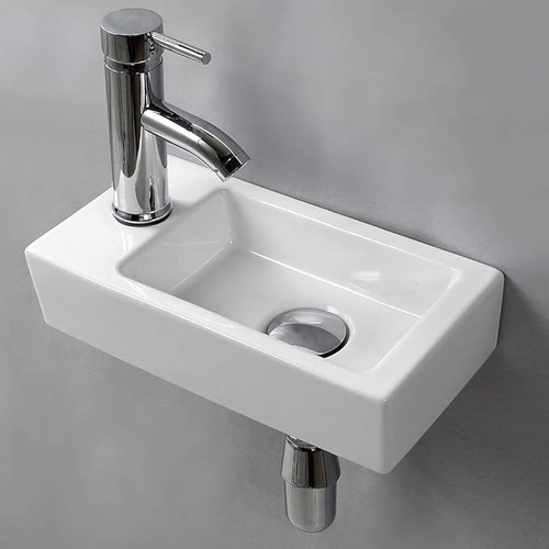 Wall hung basin sink - basin, small