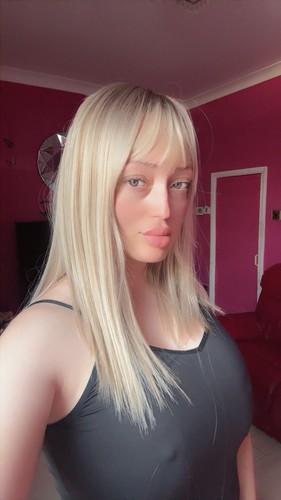 Highlighted blonde wig - highlighted, ￼