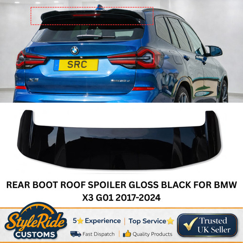 Rear boot roof spoiler gloss - rear,