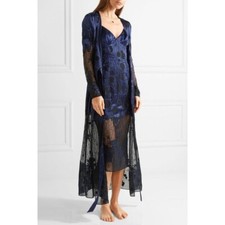 AGENT PROVOCATEUR BOXED SOIREE BLUE ANISSA LONG FULL LENGTH GOWN SMALL/MEDIUM