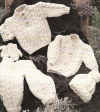 709 BOY'S GIRLS CABLE SET ARAN