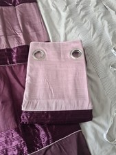 Modern Next used eyelet curtains 52x55 in lilac & purple panels
