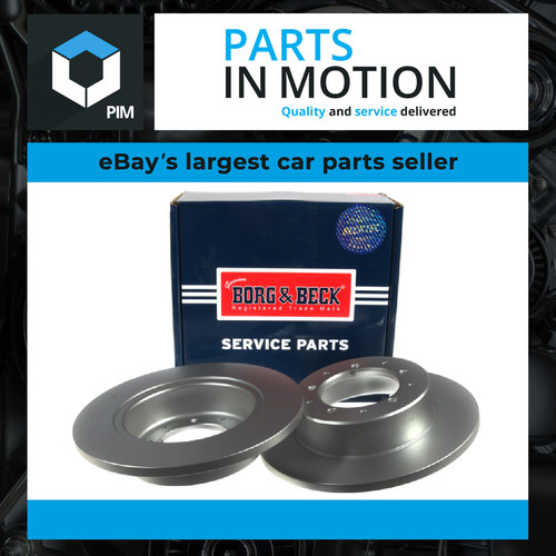 Brake discs pair solid - solid, rear