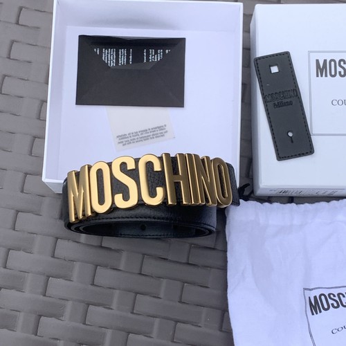 Moschino milano black leather - black,