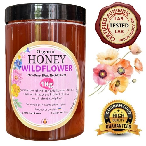 1kg honey wildflower 100 - honey, 100%