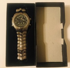 New Eric Chevillard gents watch in box  just had 2 new batteries fitted