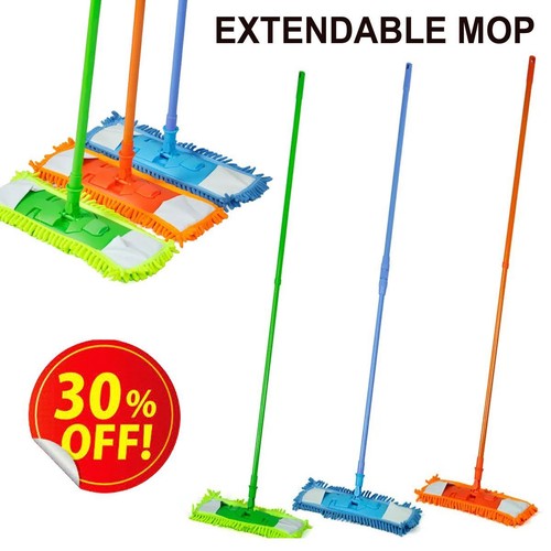360 extendable microfibre mop - microfibre,