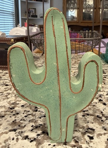 Concrete green cactus with - concrete,