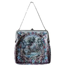 1950s Vintage Tapestry Evening Bag