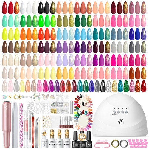 83pc gel nail kit lamp - 83pc,