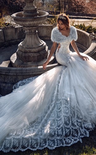 Bridal wrap grey - bridal, feather