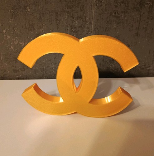 Chanel gold printed - chanel,