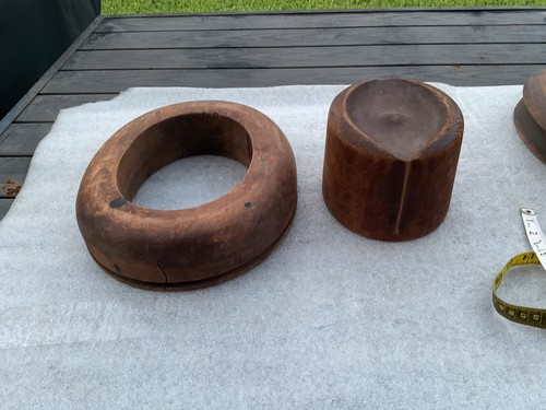 Antique vintage wooden hat - 1,